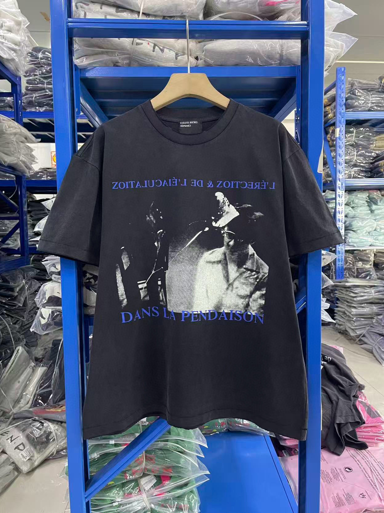 Enfants Riches Deprimes Fw25 "In the Dilemma" Knitted Loose-Fitting Short-Sleeved T-Shirt Trendy