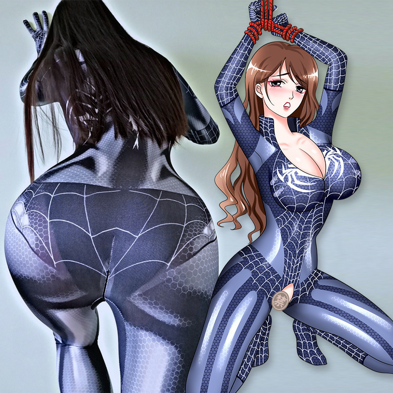 Sexy lingerie passion anime one-piece Spider-Man open file free role play uniform temptation female Cosplay