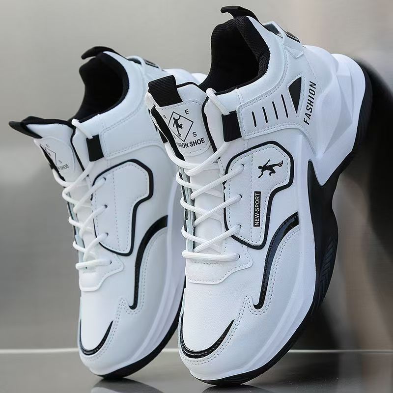 Spring and Autumn Men's High-Top Shoes, Breathable Mesh Sports Casual Shoes, Dad Shoes, Trendy Men's Shoes, Tiktok and Kuaishou Dropshipping