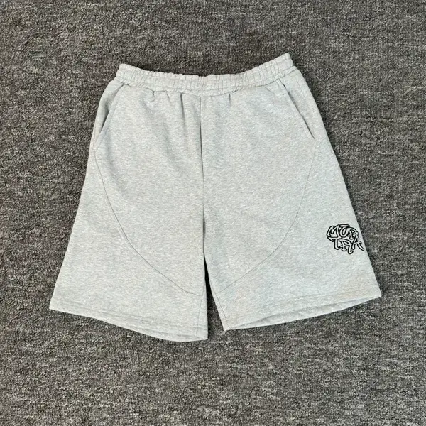 Dropshipping Mertra Embroidered Letter High Street Loose Hip-Hop Street Shorts for Men and Women, Fleece-Lined Casual Five-Point Shorts