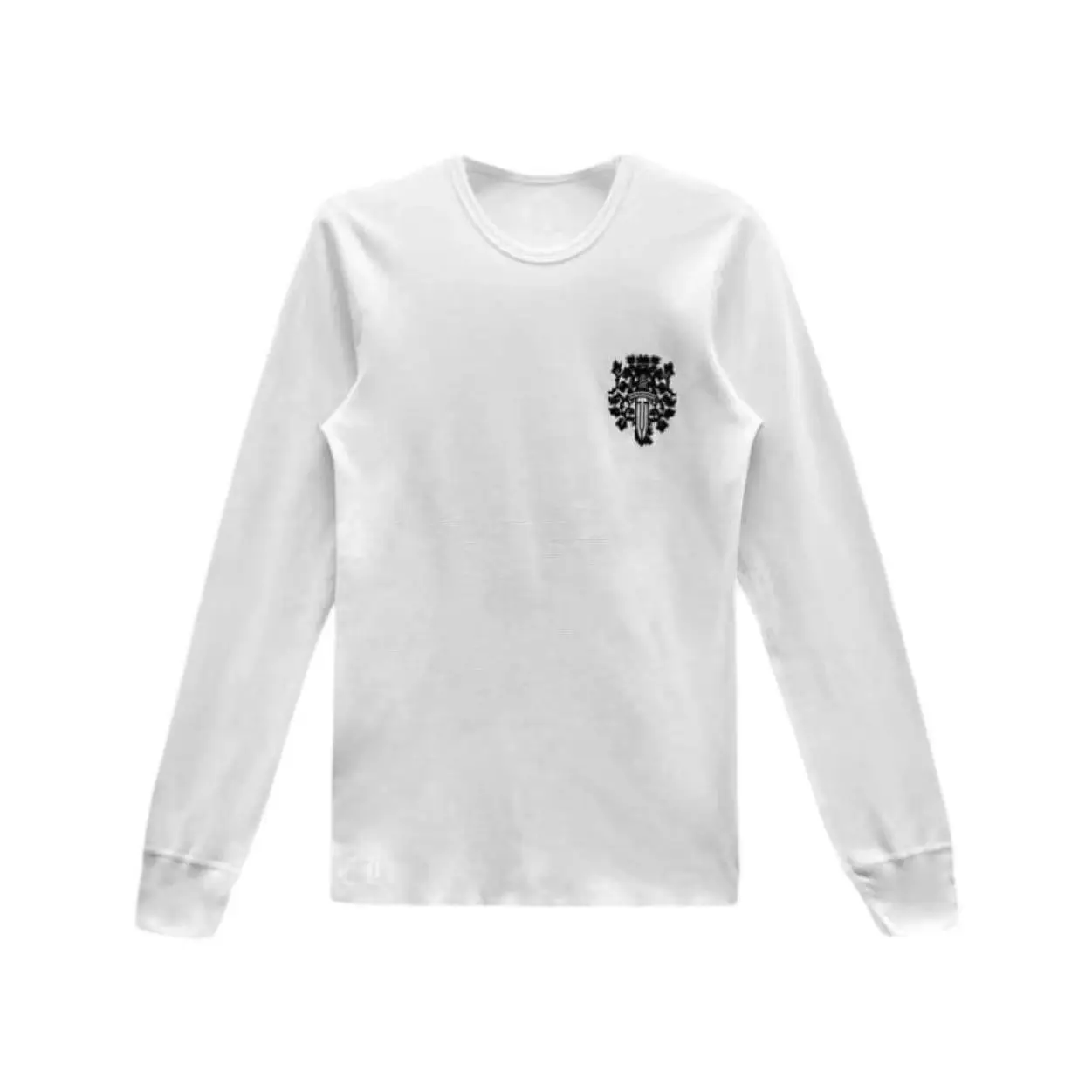 (spot) chrome hearts 25 new waffle white sword slim long sleeve men and women with the same playboicarti