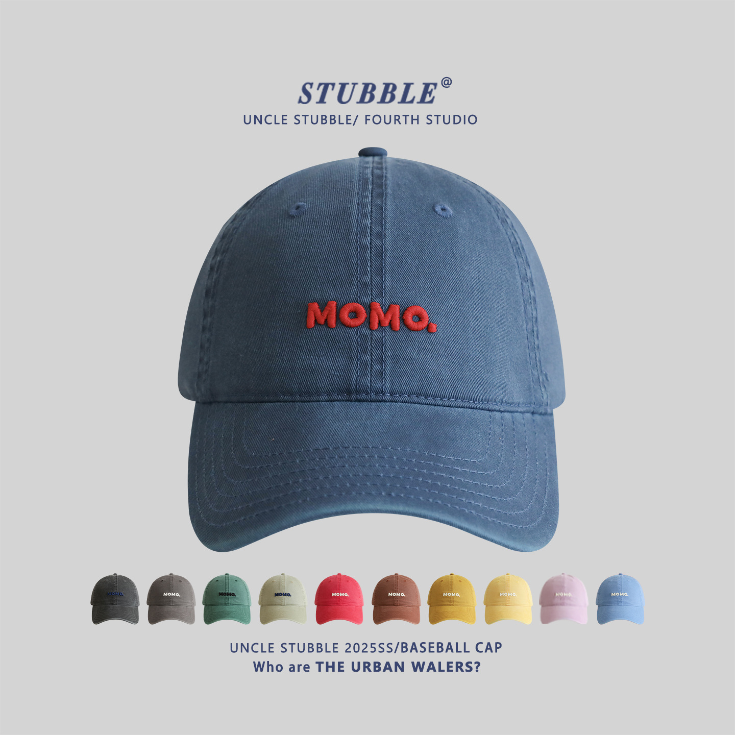 Simple Letter Embroidered Baseball Cap for Men and Women, All-Season Pure Cotton Sunshade Peaked Cap, Korean Style Soft Top Hat, Ready for Sale