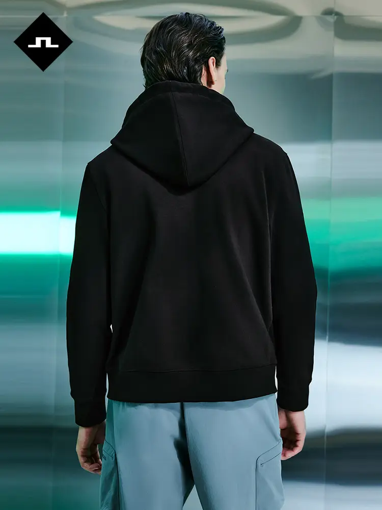 Jlindeberg Jin Lindberg Fall and winter New arrival Terry Cloth Fashion Hooded Zipper Sweatshirt Outwear Male Cardigan
