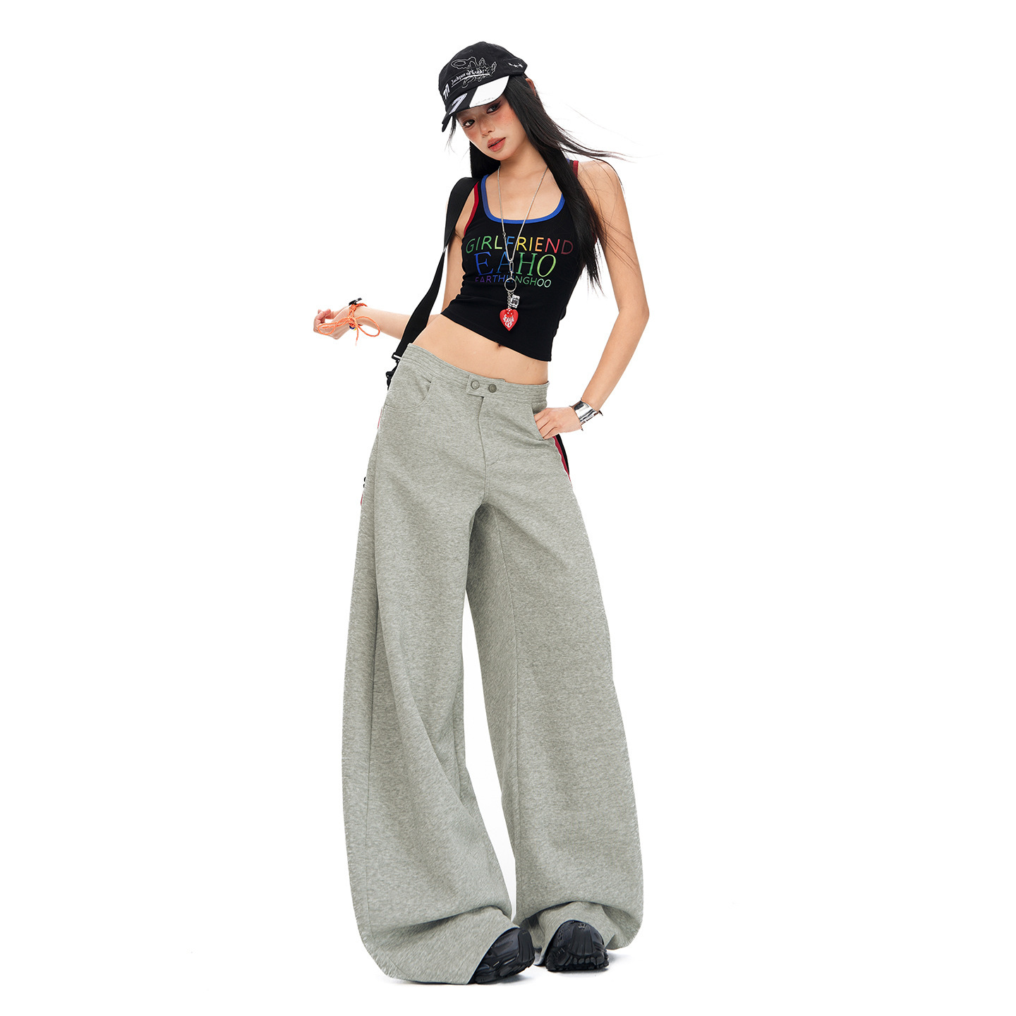 26Th Ootd!｜2026 Spring Relaxed and Lazy Pleated Wide-Leg Pants Loose Curved Draped Casual Pants