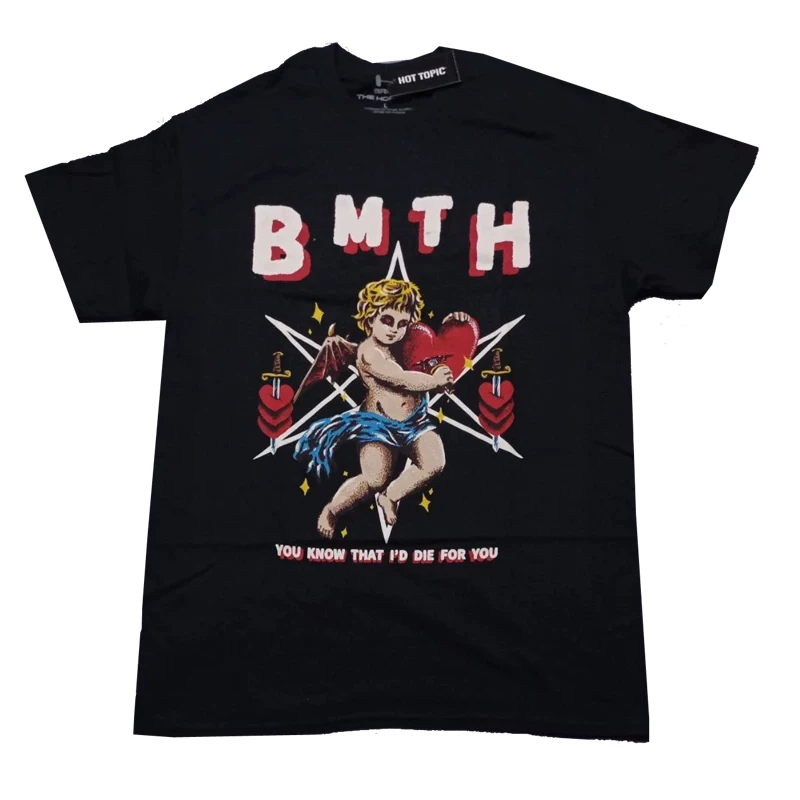 British band niche Bring Me The Horizon Flying Horizon Band American retro T-shirt