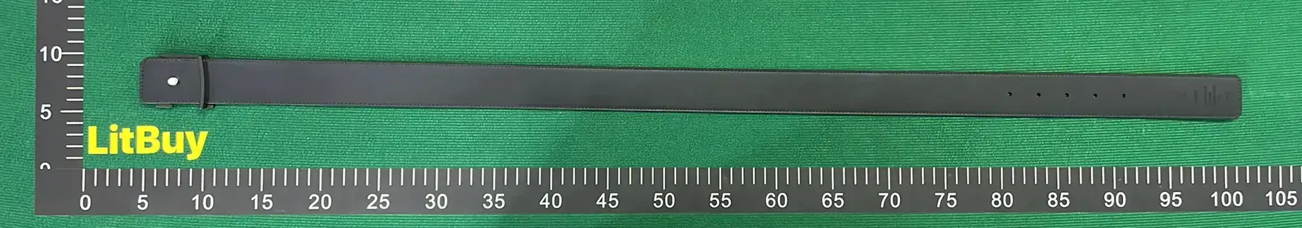 LitBuy Black Leather Belt