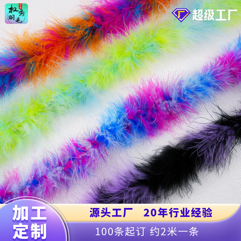 Customized Mixed Color Turkey Feather Strips Pet Toys DIY Handmade Jewelry Clothing Festive Home Decoration Accessories