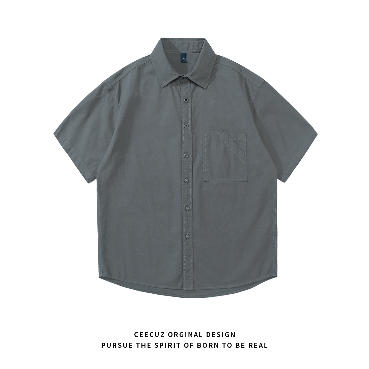 Ceecuz Lightweight and Breathable Outdoor 170g Cool Workwear Short-Sleeved Shirt Men's Summer Thin Versatile Half-Sleeved Shirt