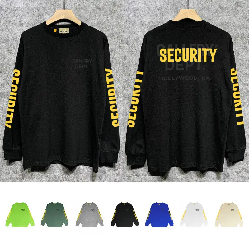 Long-Term Supply of Cross-Border Exclusive European and American Trendy Brands Long Sleeve Long-Sleeved T-Shirts
