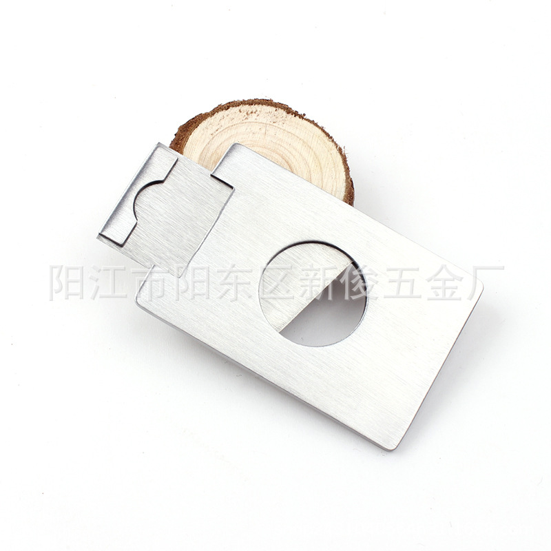 Factory in stock wholesale single open stainless steel Cigar scissors portable cigar cutter simple Cigar scissors