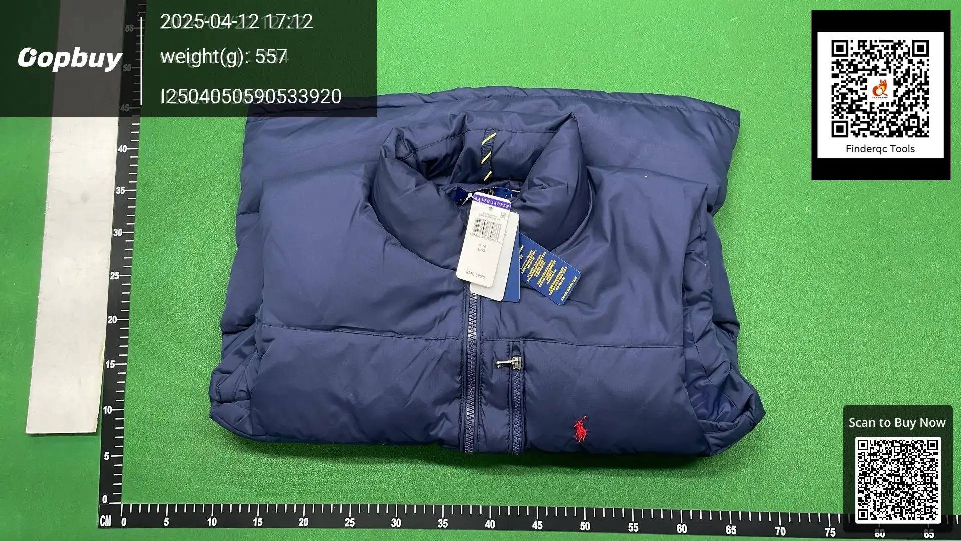 Ralph Lauren Puffer Jacket Navy