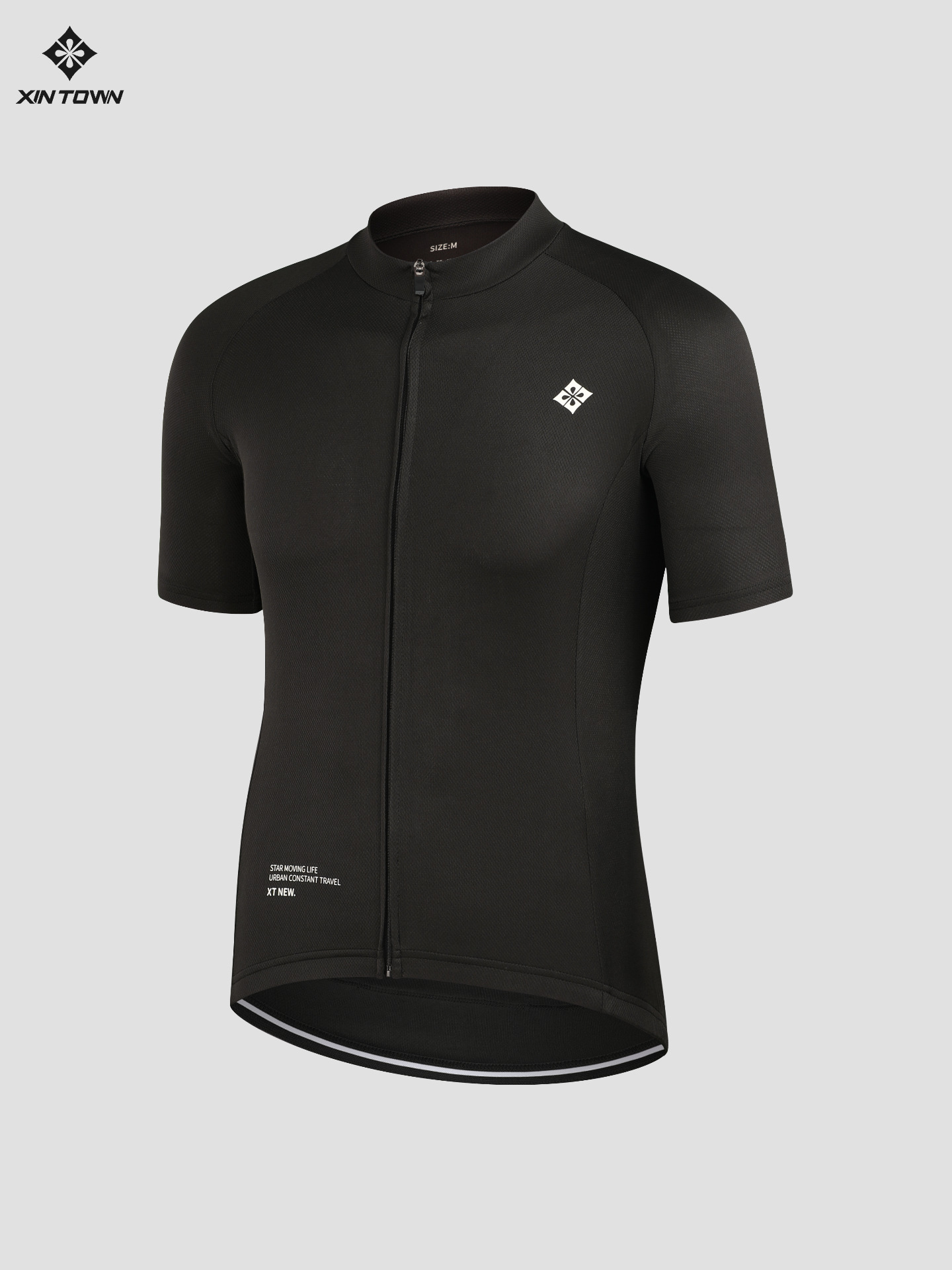 Xintown Pure Color Short Top Casual Quick-Drying Mesh Cycling Clothing Mountain Bike Summer Cycling Clothing Men's Sports