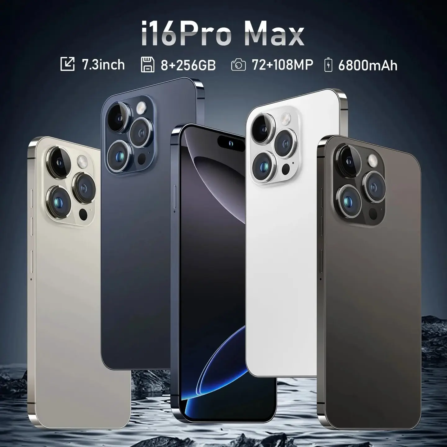 低价爆款热销I16 、15、14 Pro Max跨境手机12+512安卓8.1