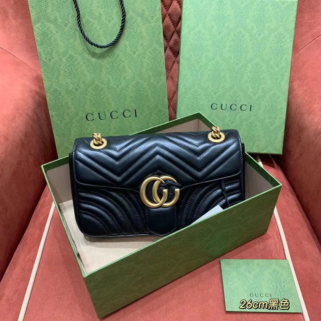 Hong Kong Women's Genuine Leather Bag, New Crossbody Bag, Small Chanel-Style Summer Quilted Bag, Fashionable Single Shoulder Bag