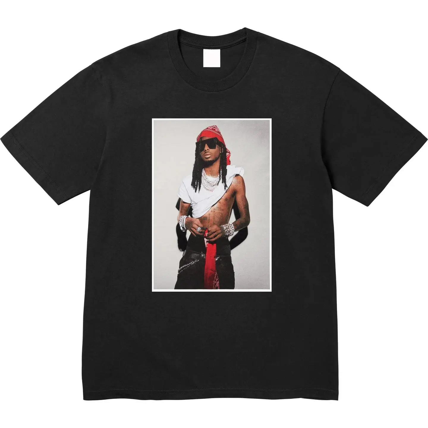 Playboi Carti Tee卡蒂人物照片印花短袖纯棉T恤打底衫半袖