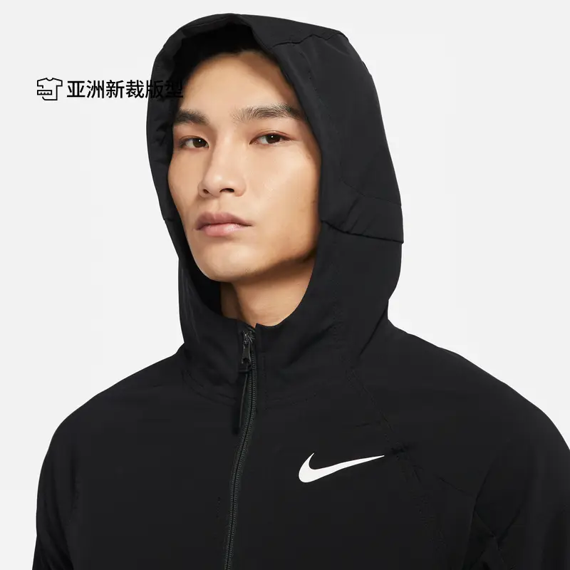 Nike Nike Pro Men's Heattech Tops Outwear Fleece-lined Plaid Easiest for match Woven jacket Dq6594-010
