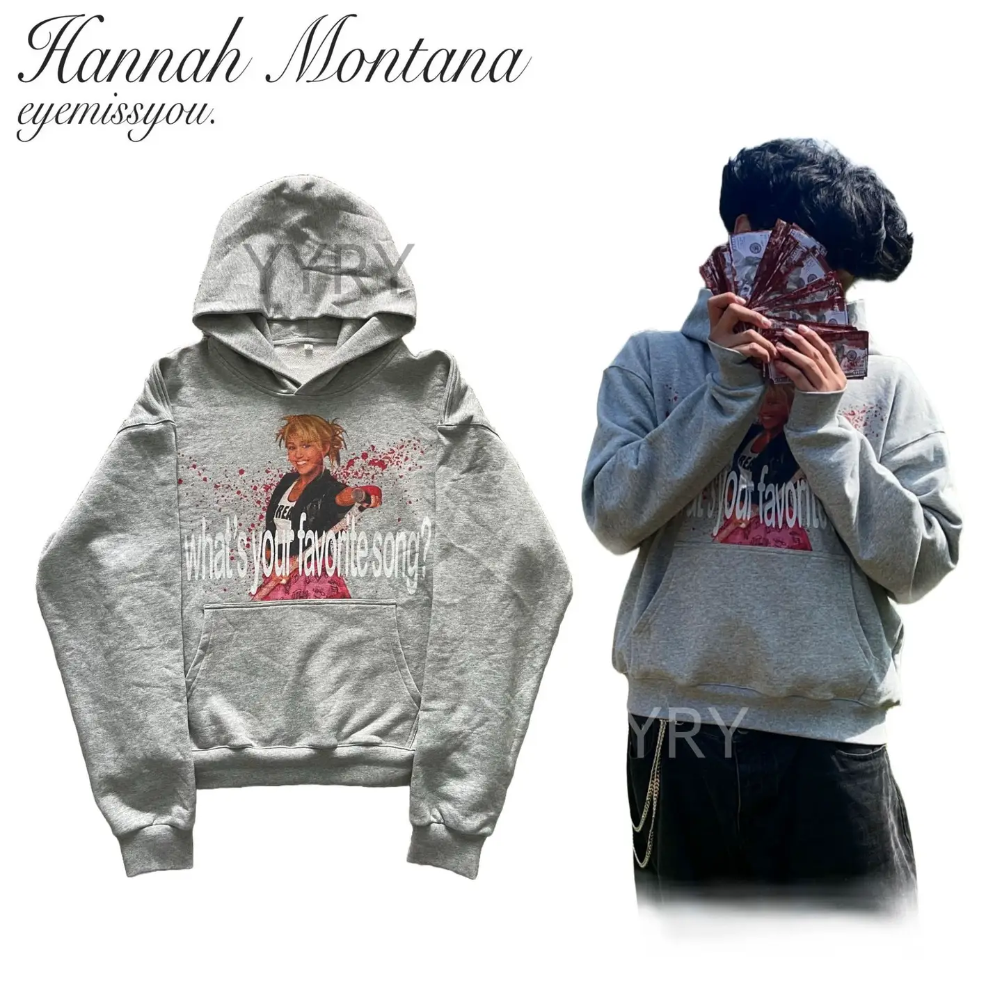 European and American Ins Cross-Border Stylish Dark Printed Sweatshirt Long-Sleeved Pullover Hoodie Retro Jacket Street Trendy Y2K