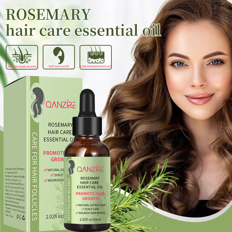 Cross-border Full English Rosemary Hair Care Essential Oil Hair Oil Soft Hair Care Essence