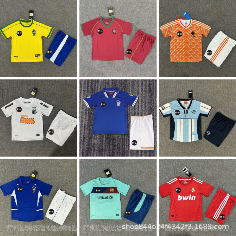 1213 Vintage Santos Home Classic Kids Football Jersey suit Brazil Commemorates Correct Edition Neymar Jersey