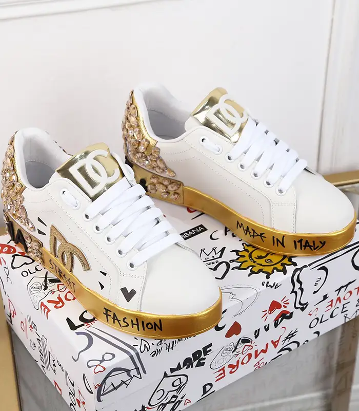 2024 Summer New arrival Men's Shoes Couple Styles Fashion Rhinestone Casual Shoes Genuine Leather Abrasion Resistant Breathable Easiest for match Sports Sneakers