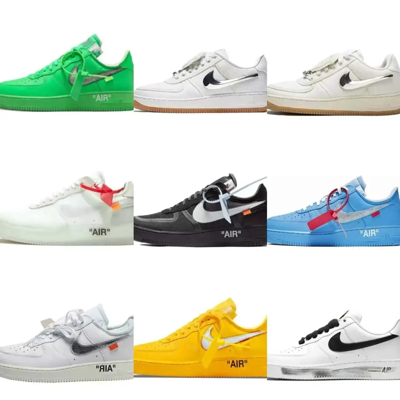 AIR Force 1空军 联名系列 OW联名 TS联名 斯图西联名