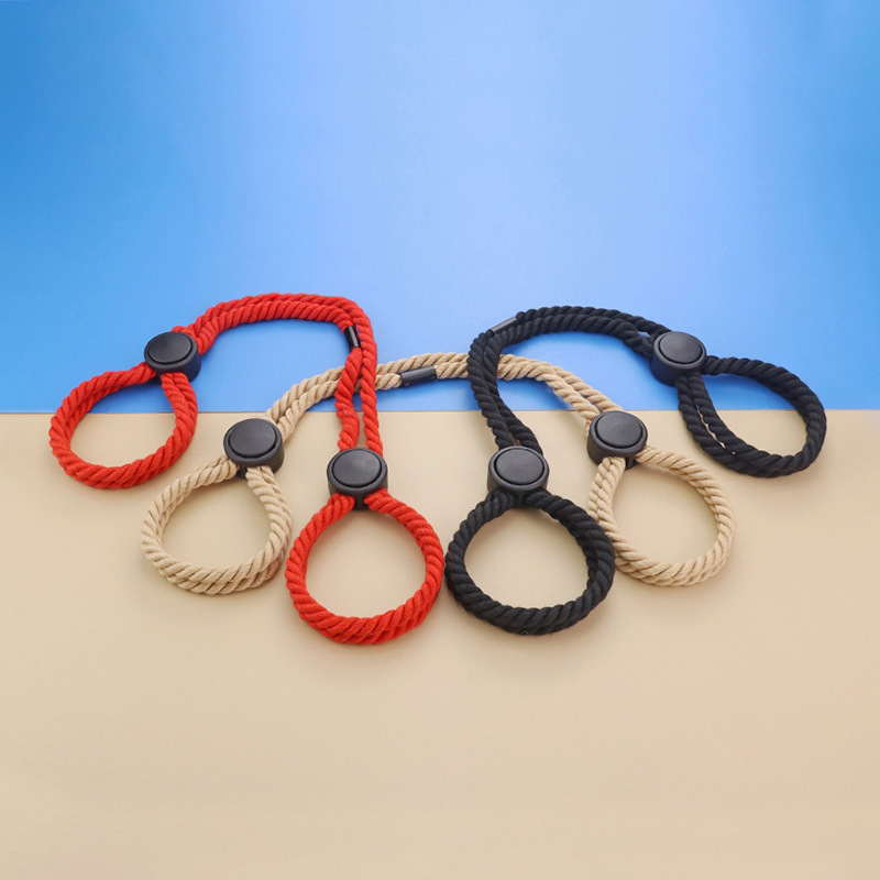 Adjustable Cotton Rope Handcuffs, Sm Bondage, Convenient Rope Buckle, Training and Fun Props, Multifunctional Self-Binding Supplies