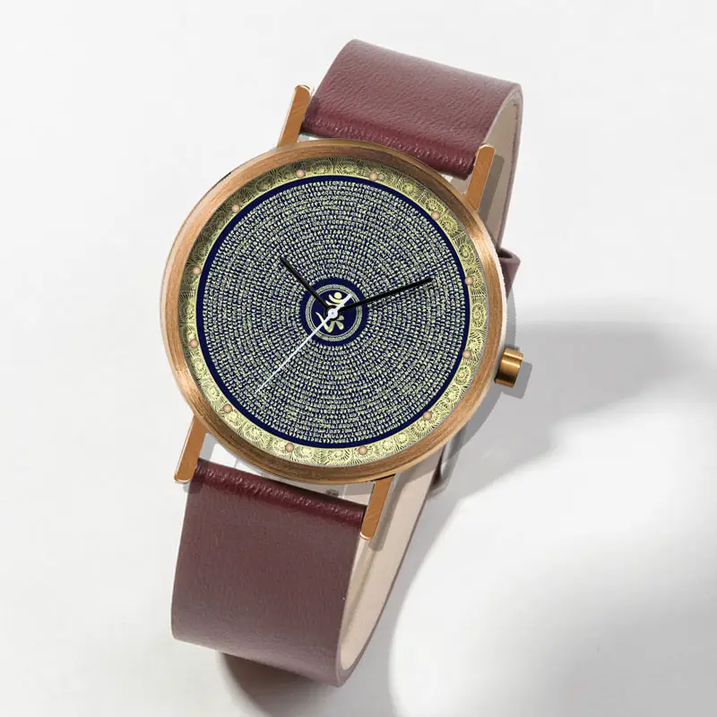 [Shangama Mantra Heart Mantra] Original Retro Chinese Zen Style Heart Cultivation Classy Gift Art Watch for Men and Women