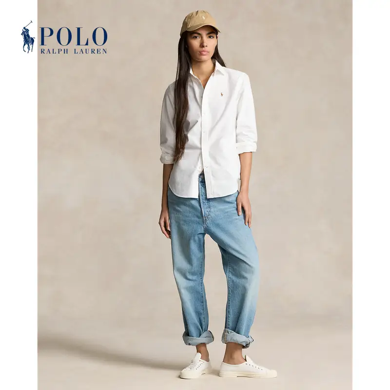 Ralph Lauren/Ralph Lauren Women's Classic Cotton Oxford Cloth shirt Rl247