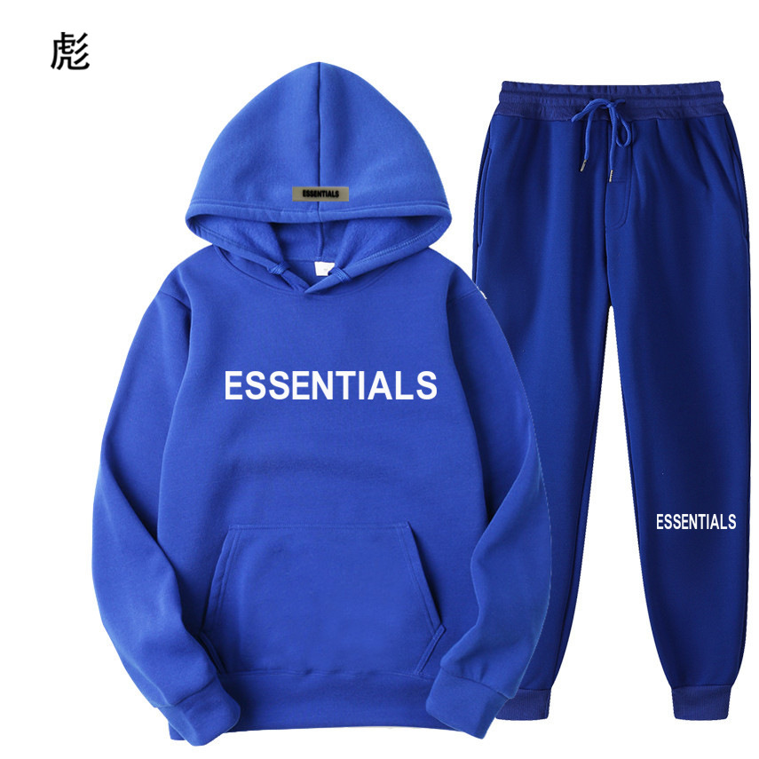 FEAROFGOD double-line Essentials cross-border new suit chest LOGO hot stamping couples hooded suit F