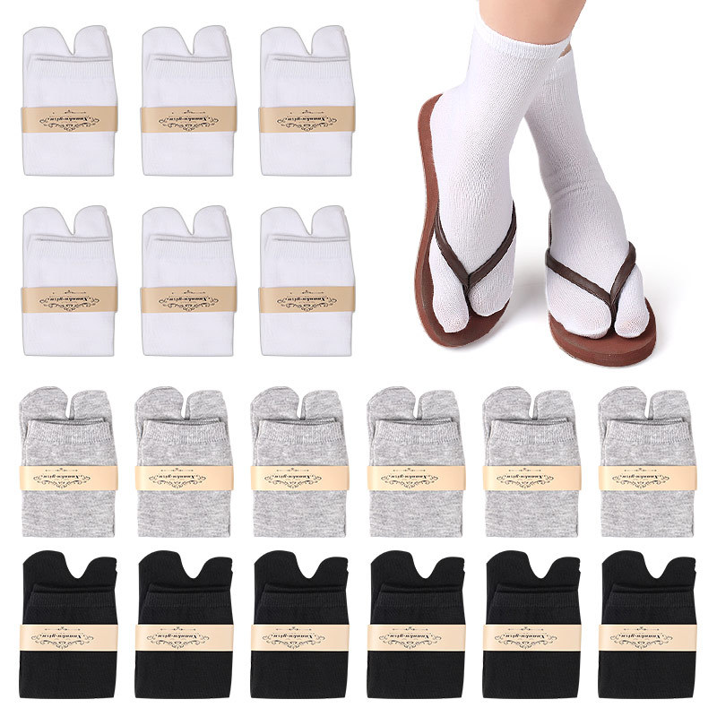 Supply men's and women's split toe socks clogs socks hallux valgus orthopedic split toe split toe sweat absorption