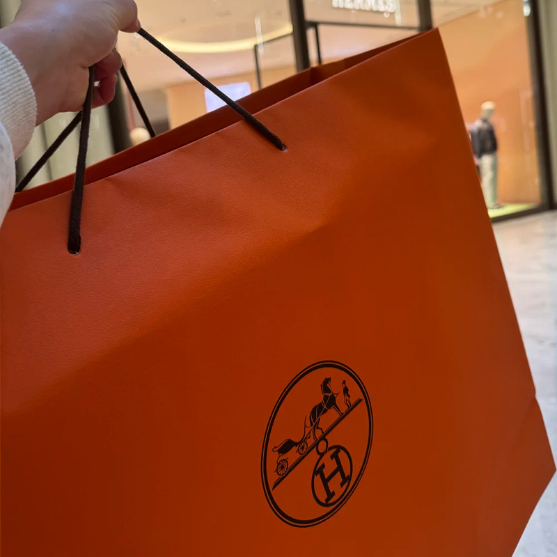 1:1 Replica Quality European and American Luxury Brand Herme* Handbag, Paper Bag Can Be Printed with Logo Foto QC de 1688 na Qualit.ly