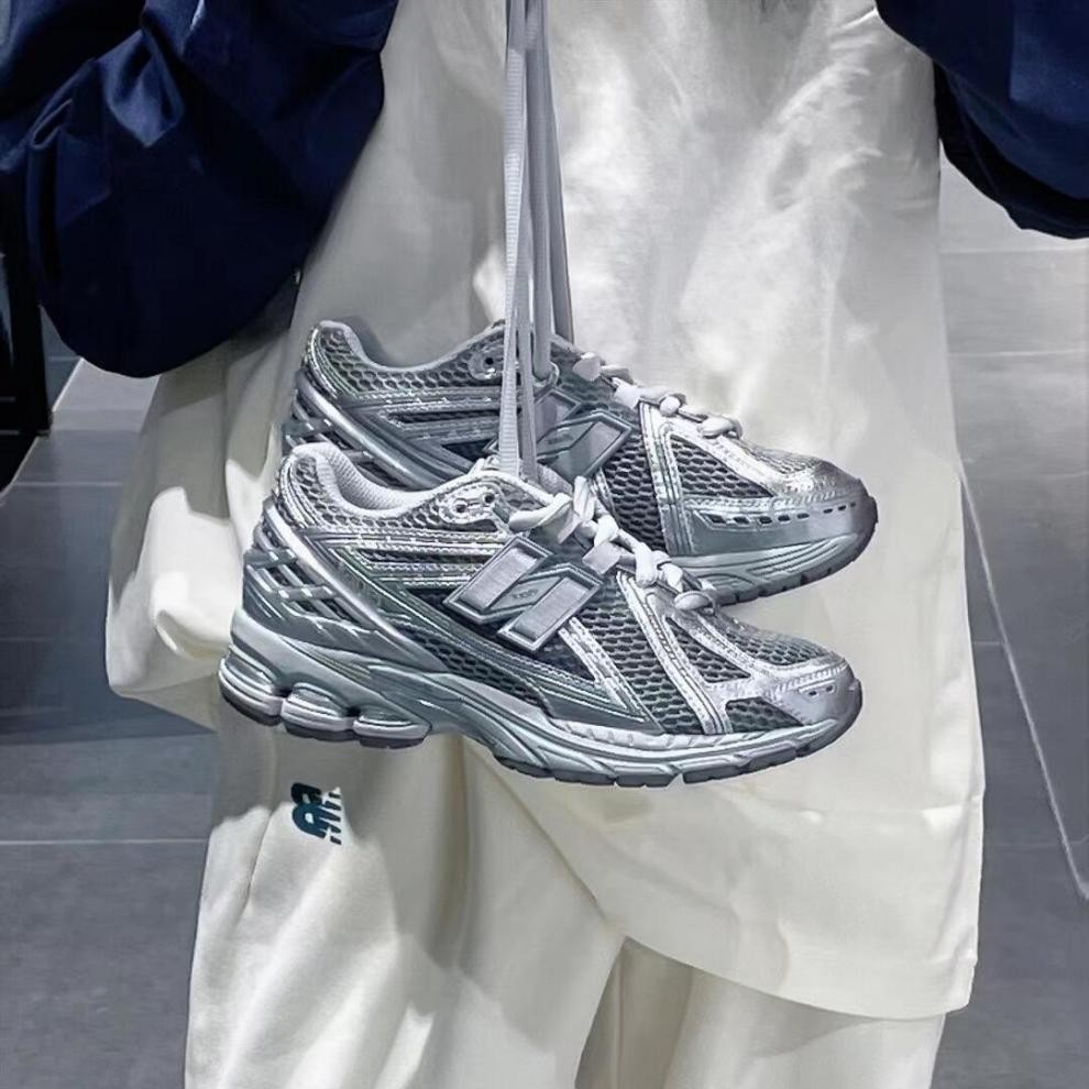 Putian Shoes Pure Original Nb1906 Liquid Silver Model, Same Style as Jun Ji-Hyun, Retro Couple Running Sports Dad Shoes for Men and Women