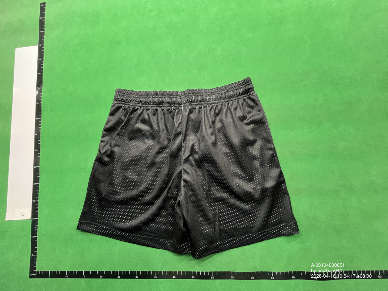 Eric Emanuel Mesh Shorts Black Orange Print — photo QC 3