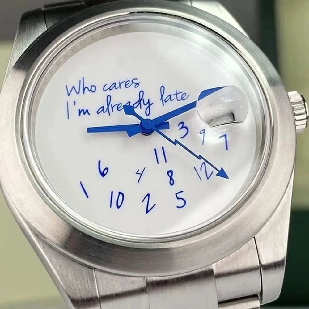 劳家日志迟到who cares I‘m already late 机械表男批发66大厂
