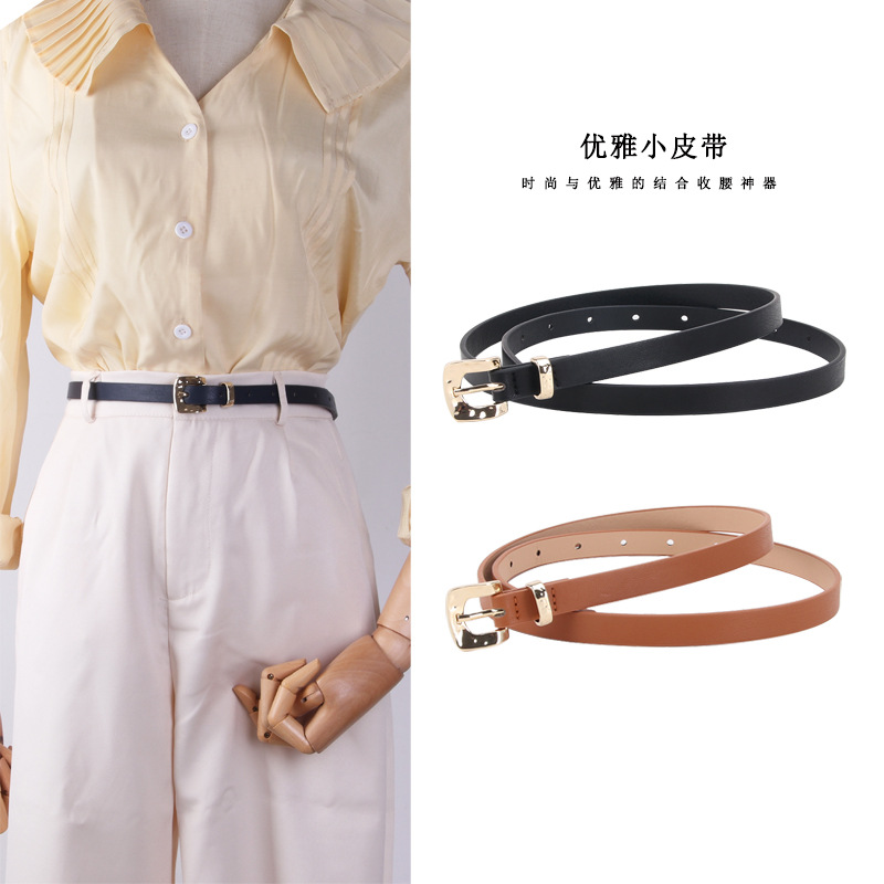 Korean fashion sweet thin belt creative belt simple Joker belt women's dress jeans belt wholesale