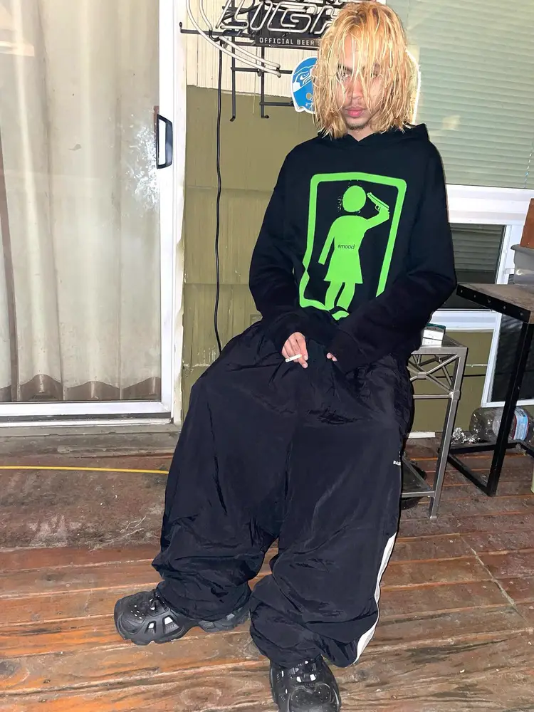 Bluzaz Printed Y2K Unisex Streetwear Country Harajuku Style Pullover