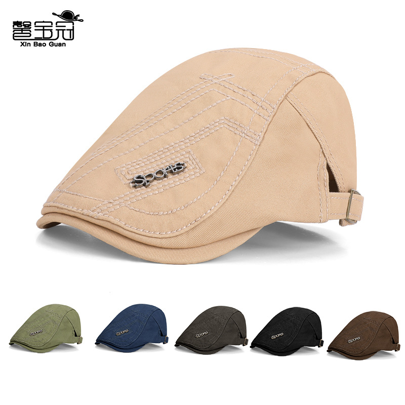Spring and Summer Casual Fashion Forward Cap British Retro Duckbill Painter Hat European and American Cross-Border Sun Protection Beret Hat
