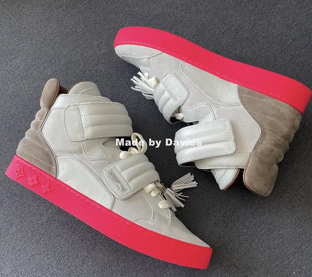 Davies Reddit Kanye Dons Jasper Velcro Flip Fur Strap High Top Sneakers
