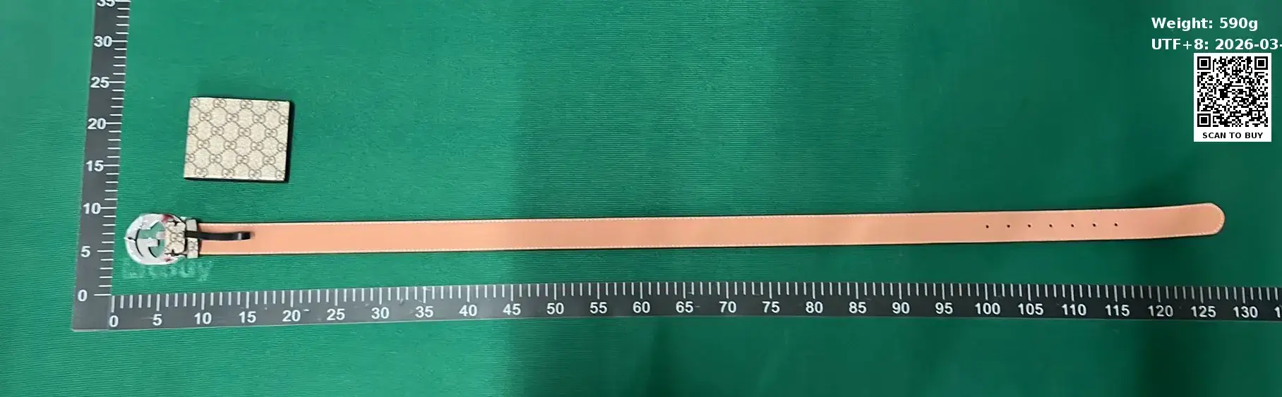 Gucci GG Marmont Belt Beige