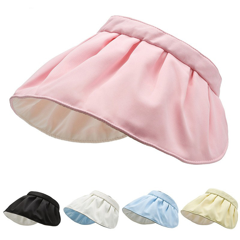 Sun Protection Hat for Women in Summer, Uv Protection, Rollable and Easy to Store, Shell Empty Top Hat to Cover Face, Large Brim Sun Hat, Sun Hat