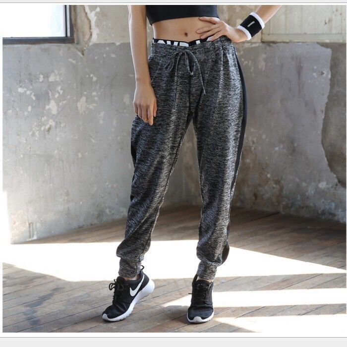 Sports Casual Pants Women's Yoga Pants Large Size Running High Waist Elastic Loose Quick-drying Couple's Fitness Pants Ankle-length Pants