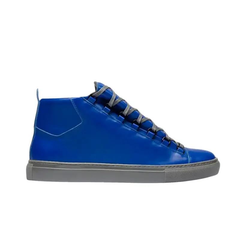 In-Stock Cross-Border Export New Classic Versatile Unisex High-Top Sneakers Popular Genuine Leather Flat Sneakers