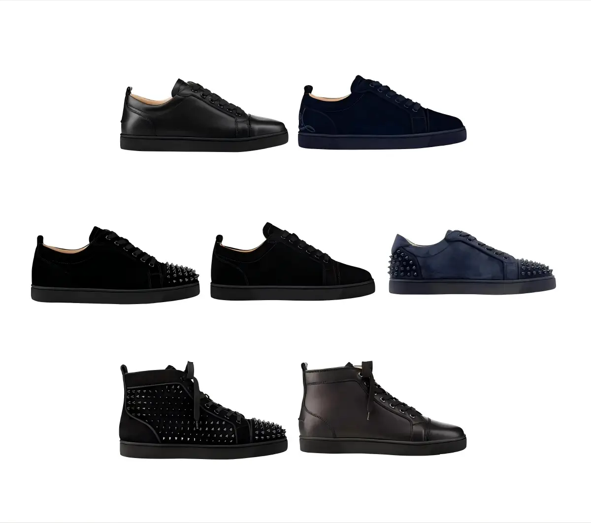Ch * isti*an Lo * bou*tin rivet shoes