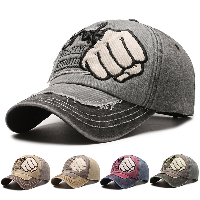 European and American Cross-border Four Seasons Hat Women's Hip-hop Cap Men's Spring and Autumn Sun Hat Washed Vintage Old Baseball Cap