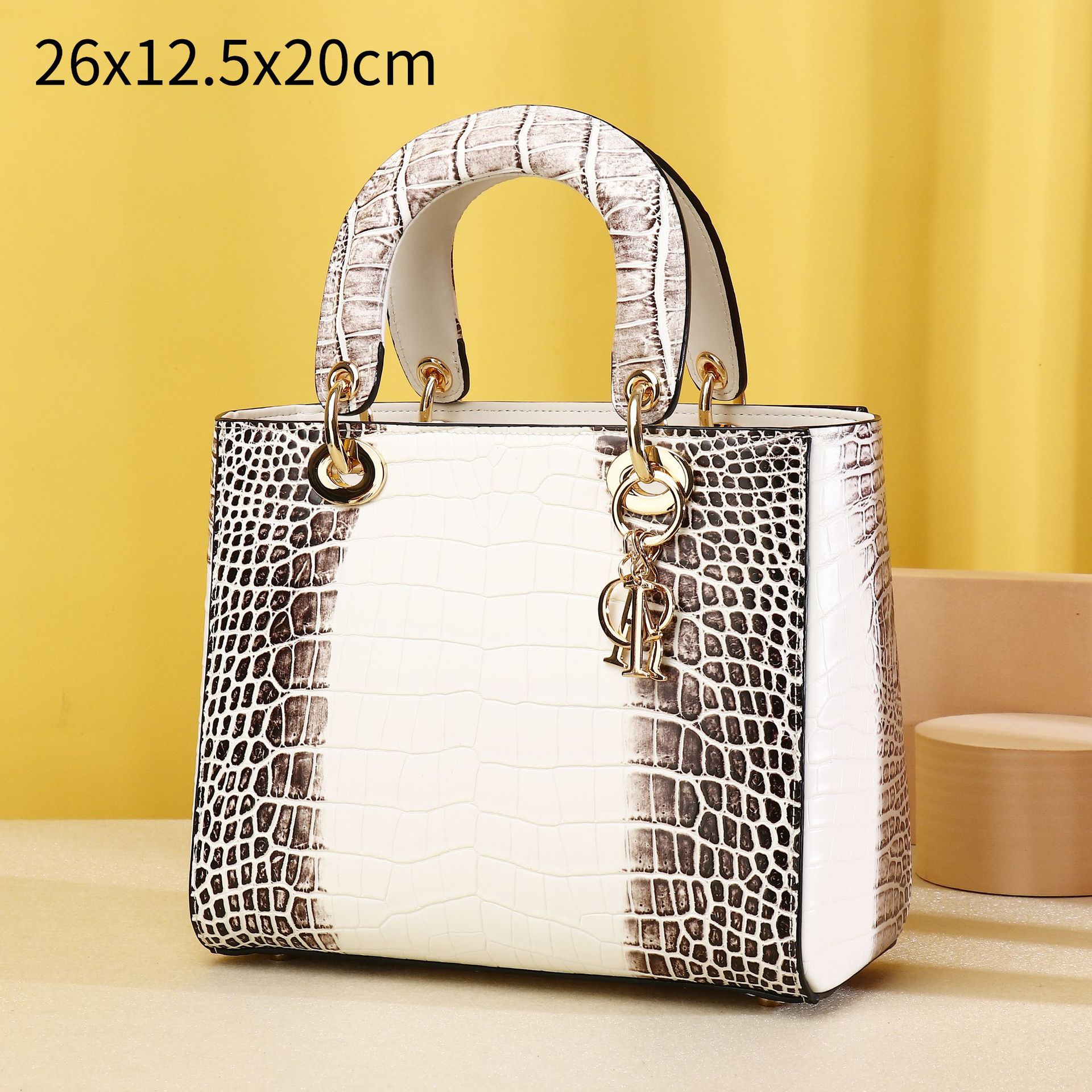 Crocodile Belly Pattern Daffy Bag Wedding Bag All-match Women's Handbag Bridal Bag High-end Internet Popular Women's Bag Single Shoulder Crossbody