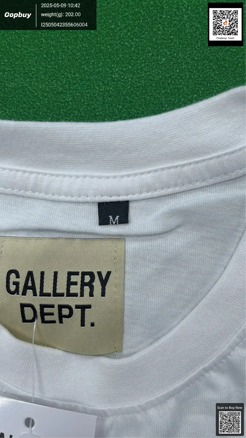 Summer European and American High Street Fashion Brand GALLERY DEPT Printed Letter Short-sleeved Unisex Casual Short-sleeved T-shirt for Men and Women