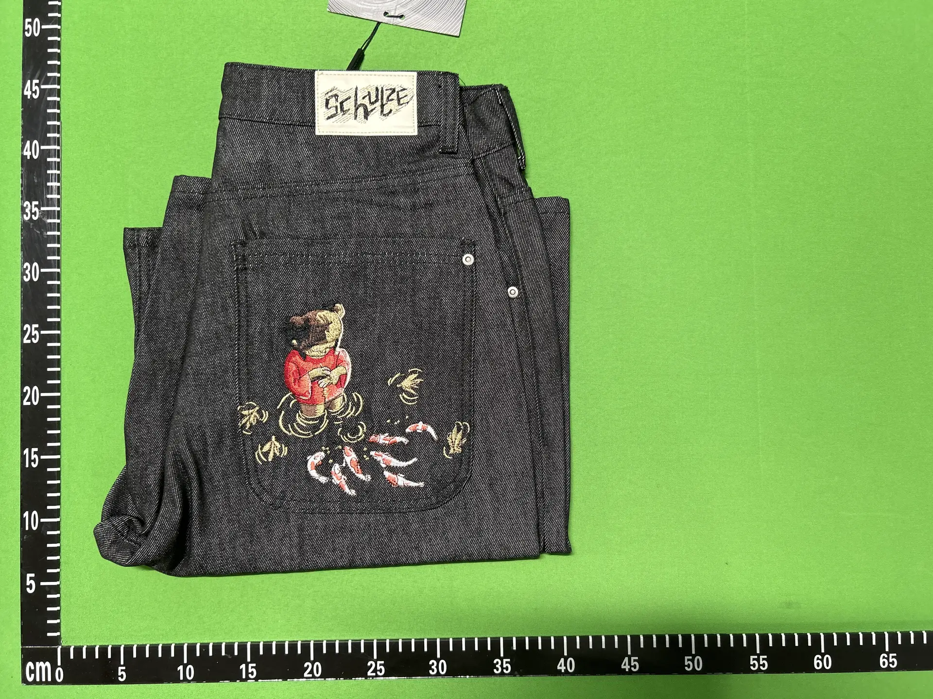 Derschutze Embroidered Denim Shorts
