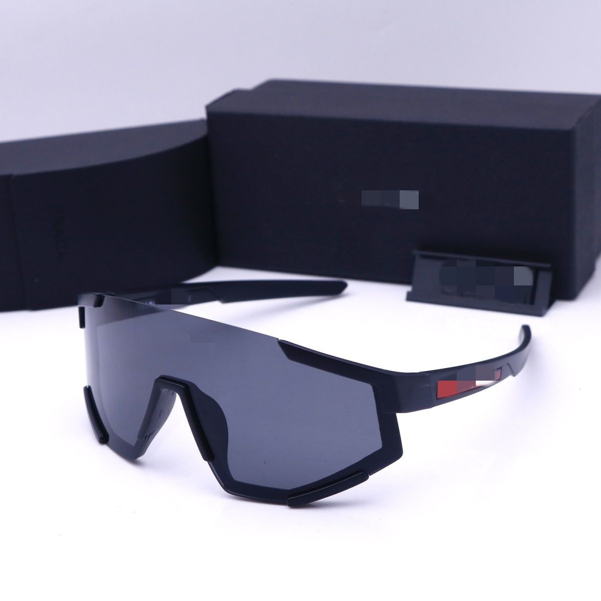 High Street Style Integrated Lens Sunglasses, Unisex Outdoor Cycling Glasses, Anti-Uv Trendy Sunglasses QC-foto från 1688 på Qualit.ly