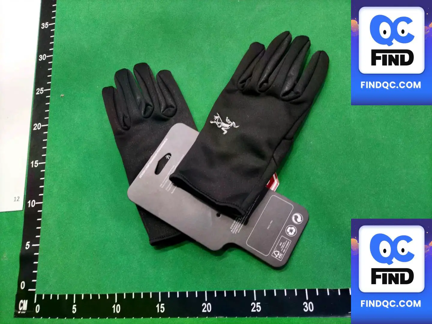 Arc'teryx Black Soft Shell Gloves