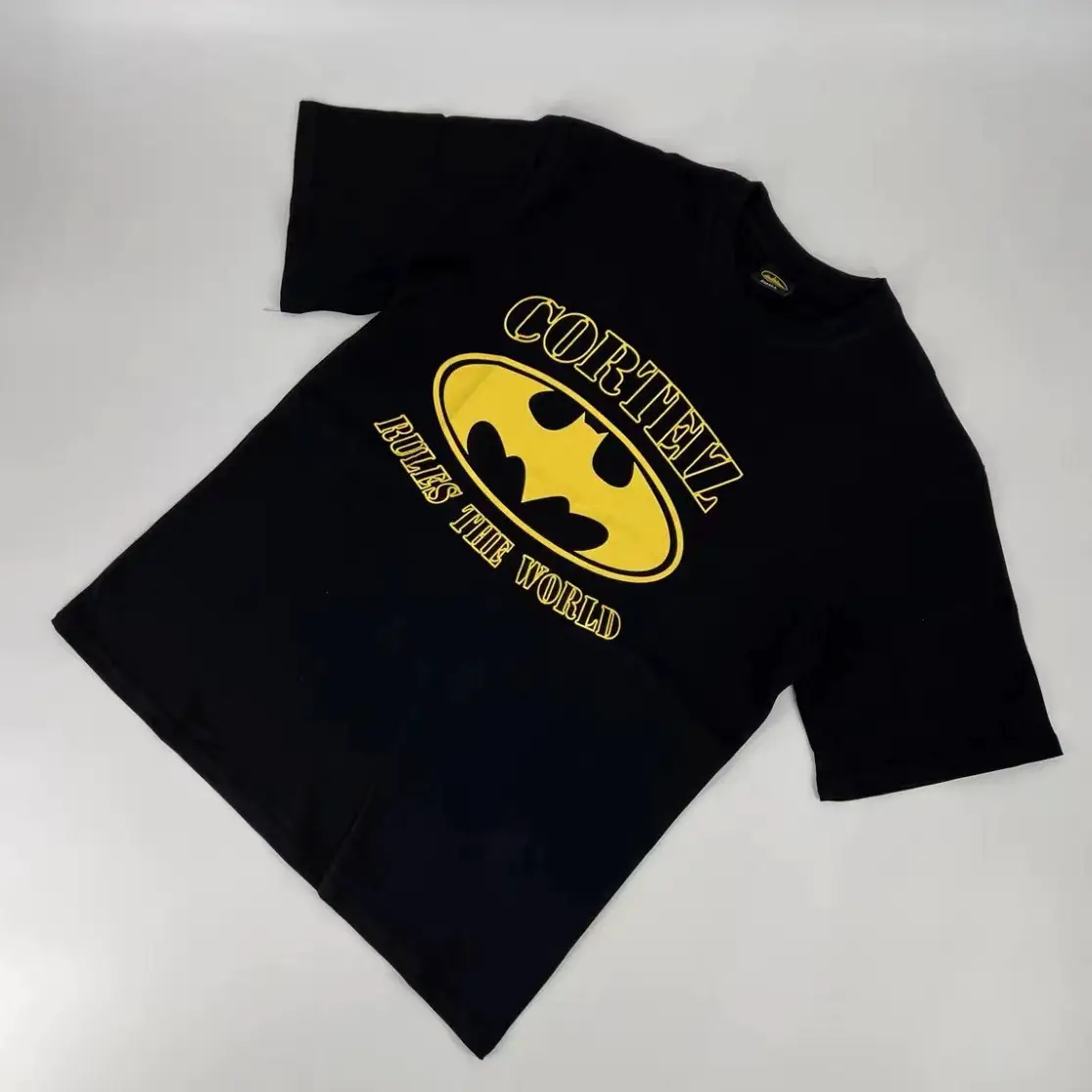 Street Trendy Hip-Hop Skateboard Letter Printed Round Neck Loose Short-Sleeved T-Shirt for Men in Summer